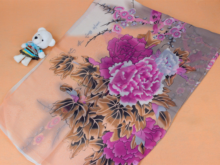 Silk georgette scarf for women