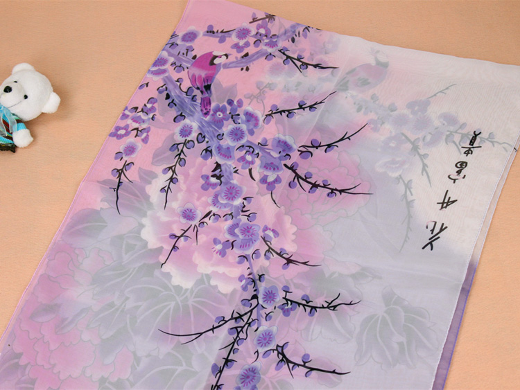 Silk georgette scarf for women