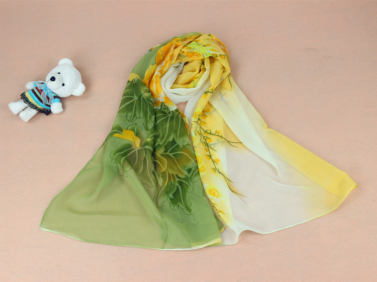 Silk georgette scarf for women