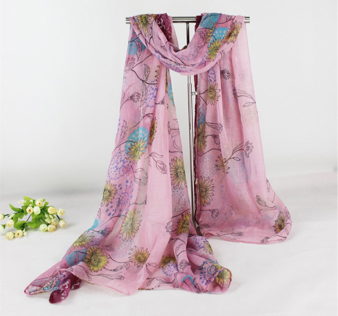 Floral infinity scarf
