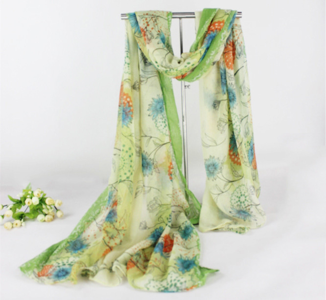 Floral infinity scarf