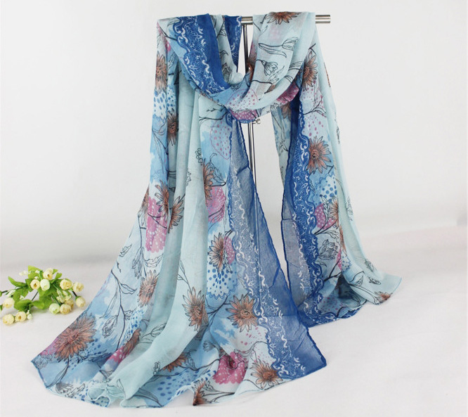 Floral infinity scarf