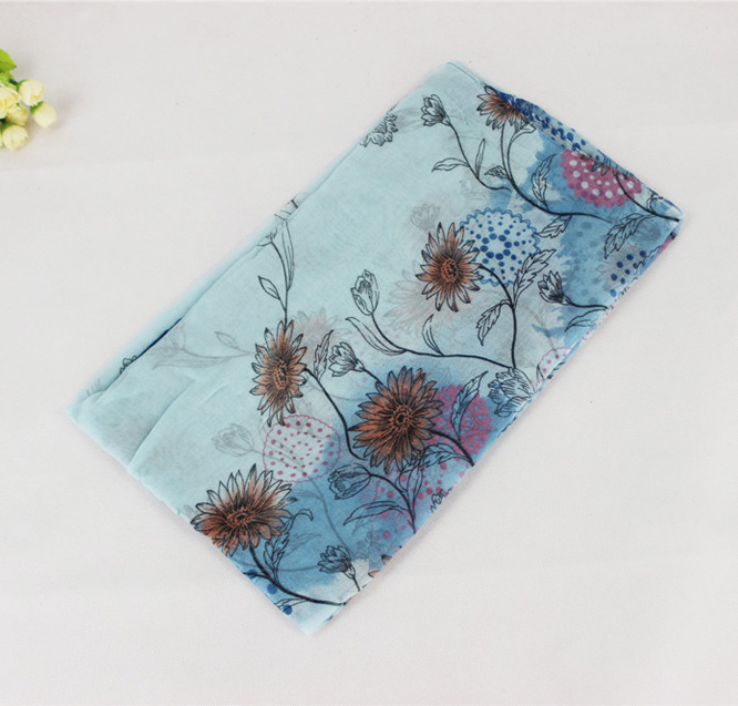 Floral infinity scarf