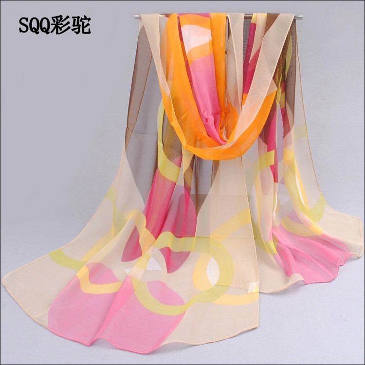 Long summer chiffon scarf wholesale