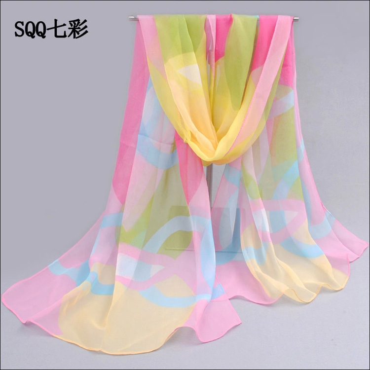 Long summer chiffon scarf wholesale