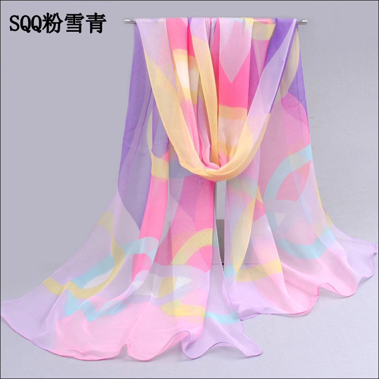 Long summer chiffon scarf wholesale