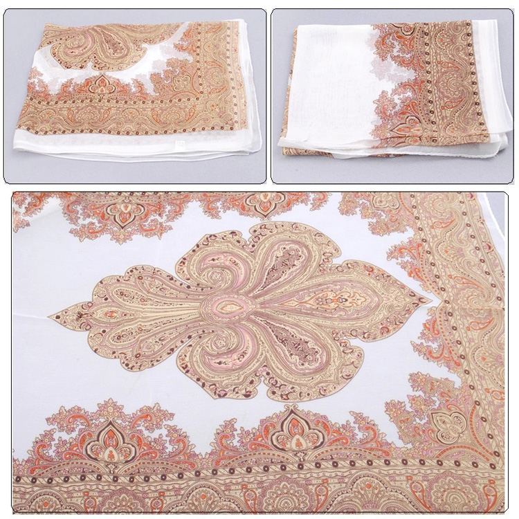 Floral pattern chiffon scarf wholesale