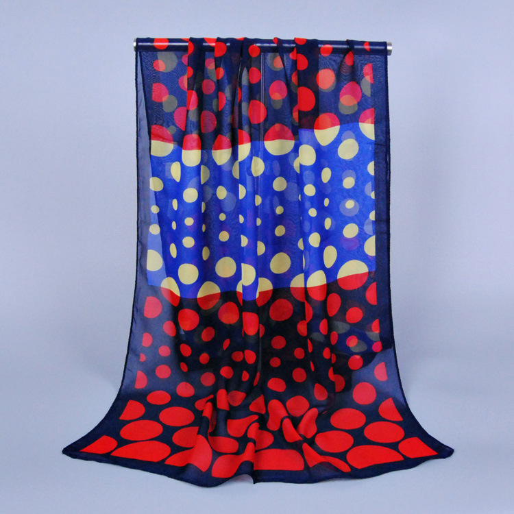 Chiffon polka dot scarf wholesale