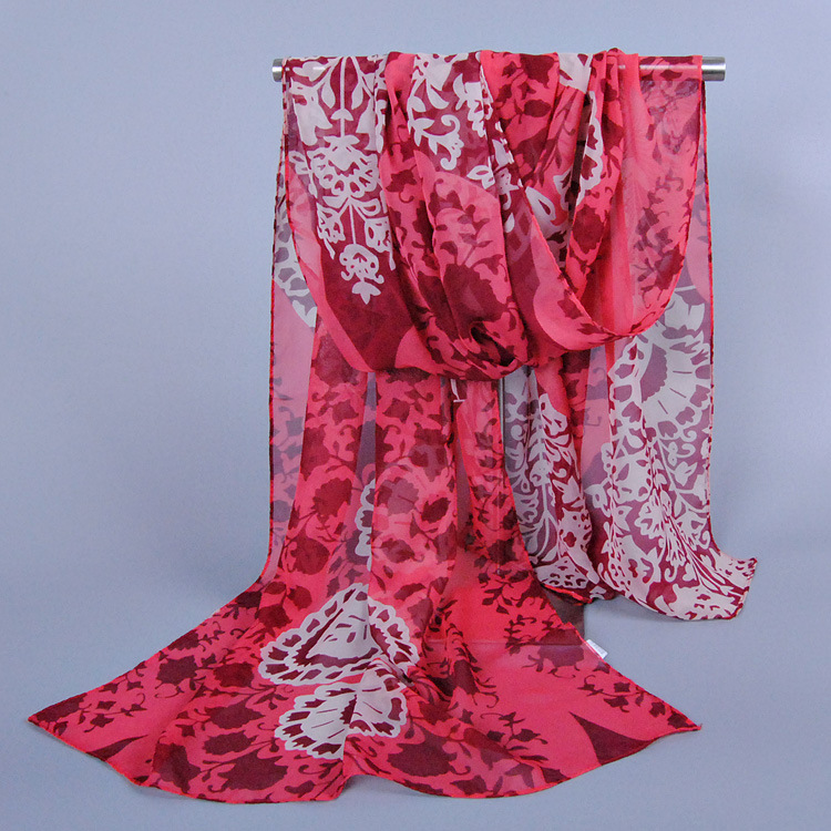 Wholesale women silk chiffon scarf