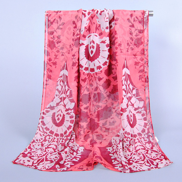 Wholesale women silk chiffon scarf