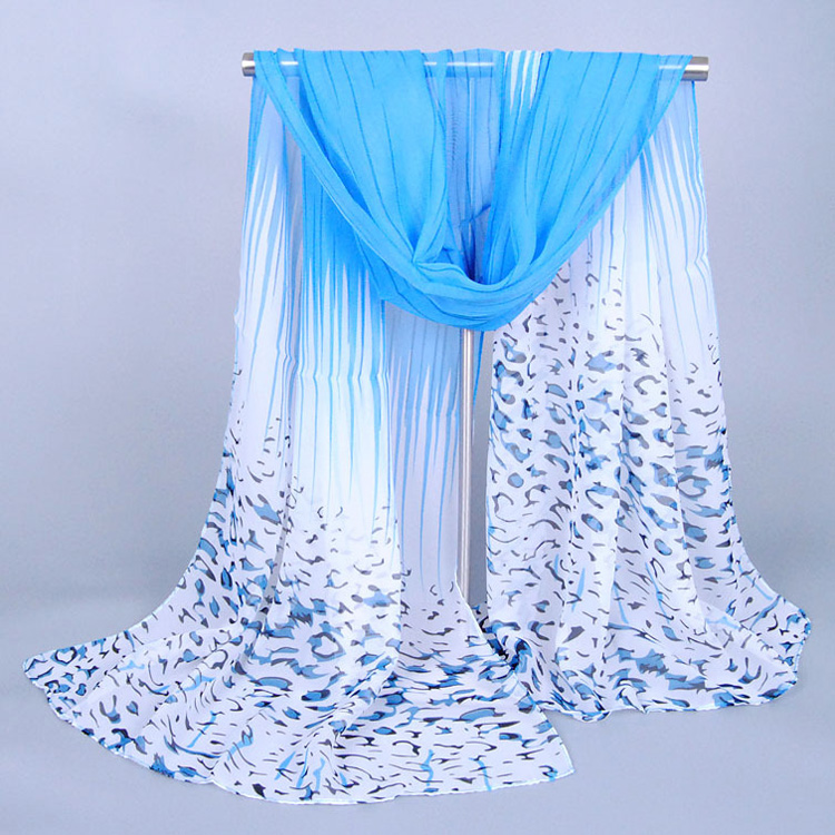 Wholesale leopard chiffon scarf