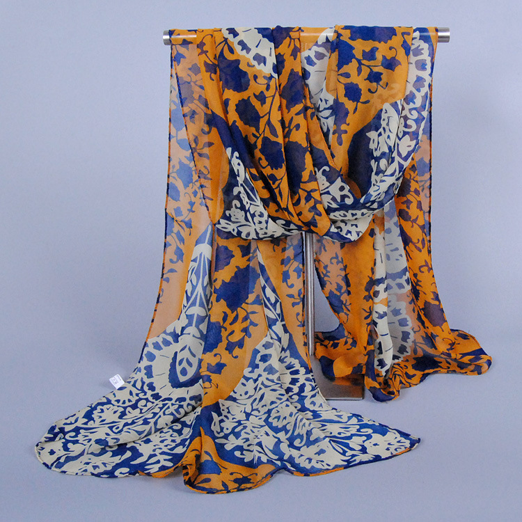 Wholesale women silk chiffon scarf