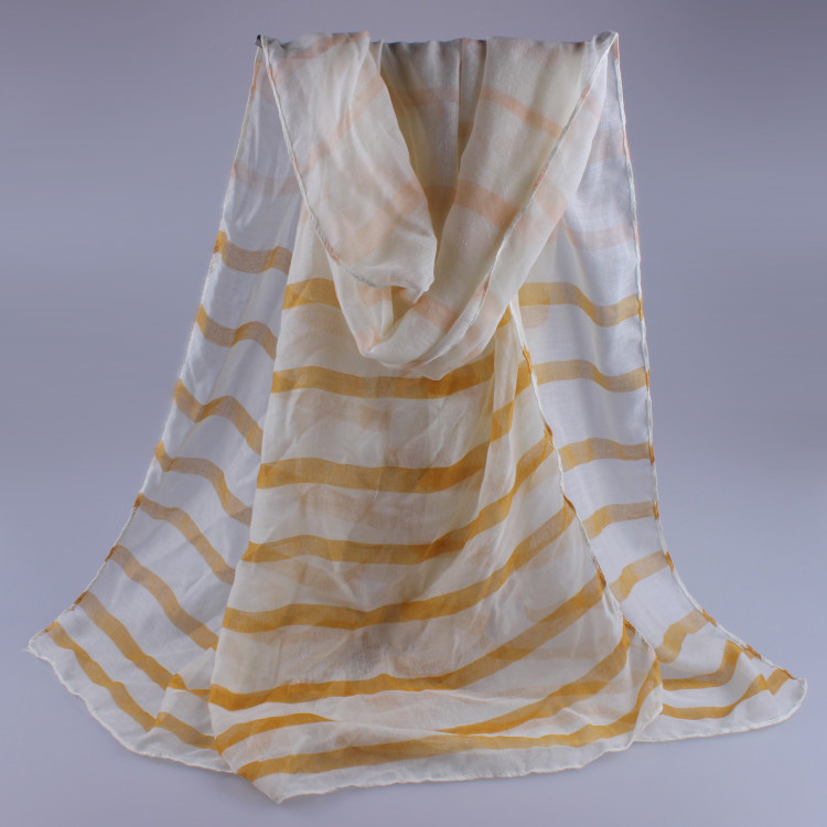 Wholesale striped viscose scarf