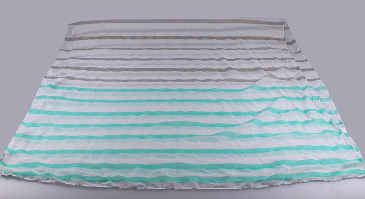 Wholesale striped viscose scarf