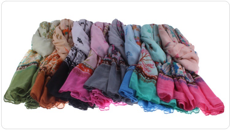 Wholesale cotton viscose scarves