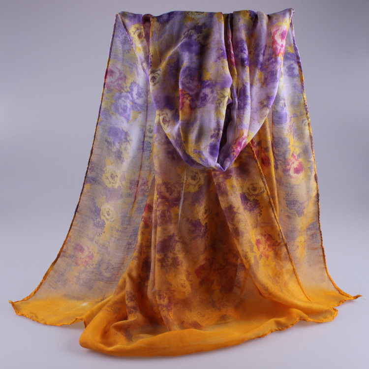 Wholesale floral ladies viscose scarf