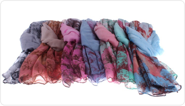 Wholesale printed viscose scarves