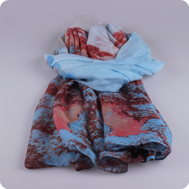 Wholesale printed viscose scarves