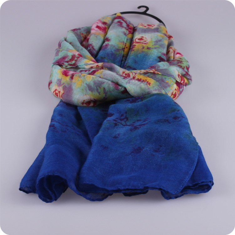 Wholesale floral ladies viscose scarf