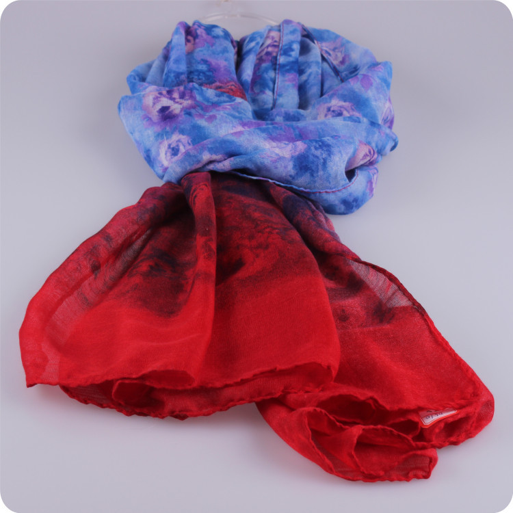 Wholesale floral ladies viscose scarf