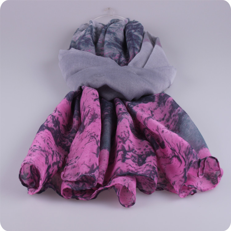 Wholesale floral ladies viscose scarf
