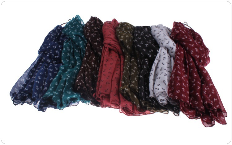 Wholesale women black viscose scarf