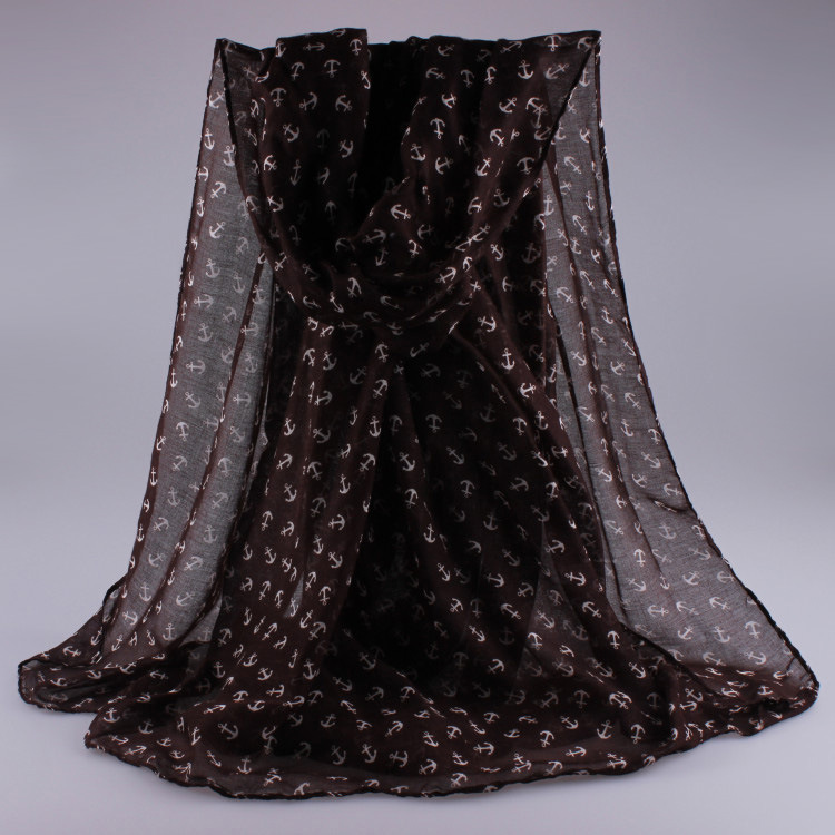 Wholesale women black viscose scarf