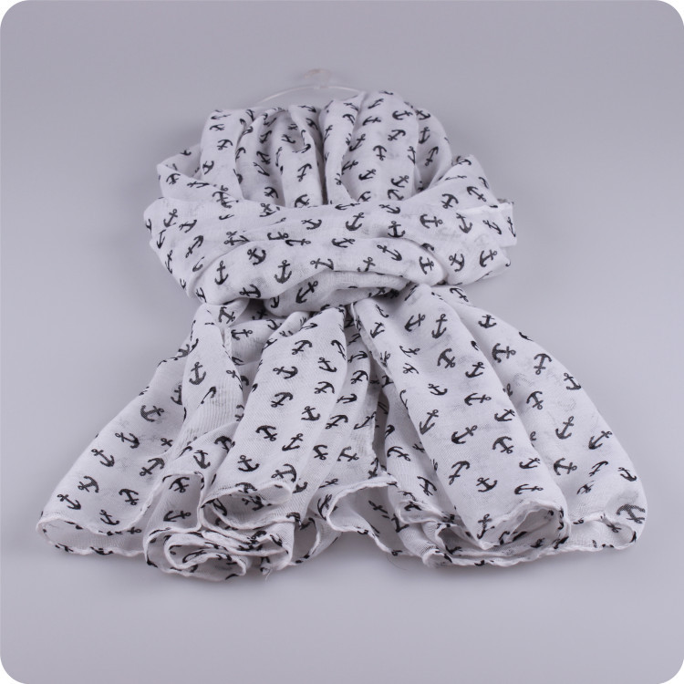 Wholesale women black viscose scarf