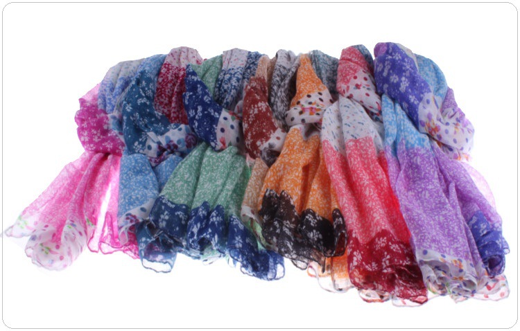 Wholesale women graffiti scarf