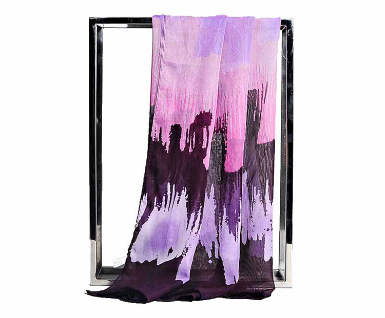 Wholesale fringed chiffon scarf
