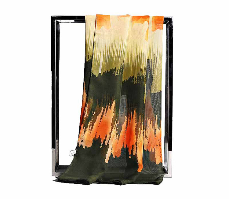 Wholesale fringed chiffon scarf
