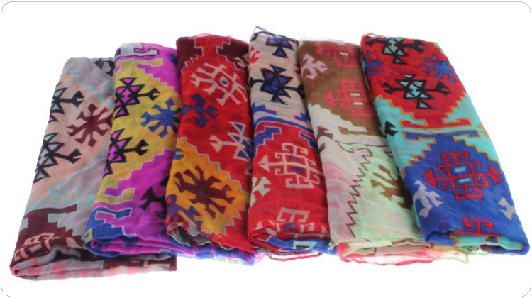 Viscose scarves for women