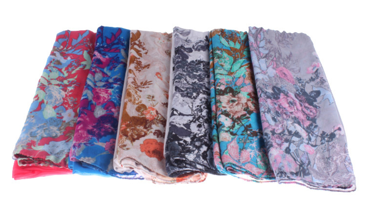 Wholesale square cotton scarf