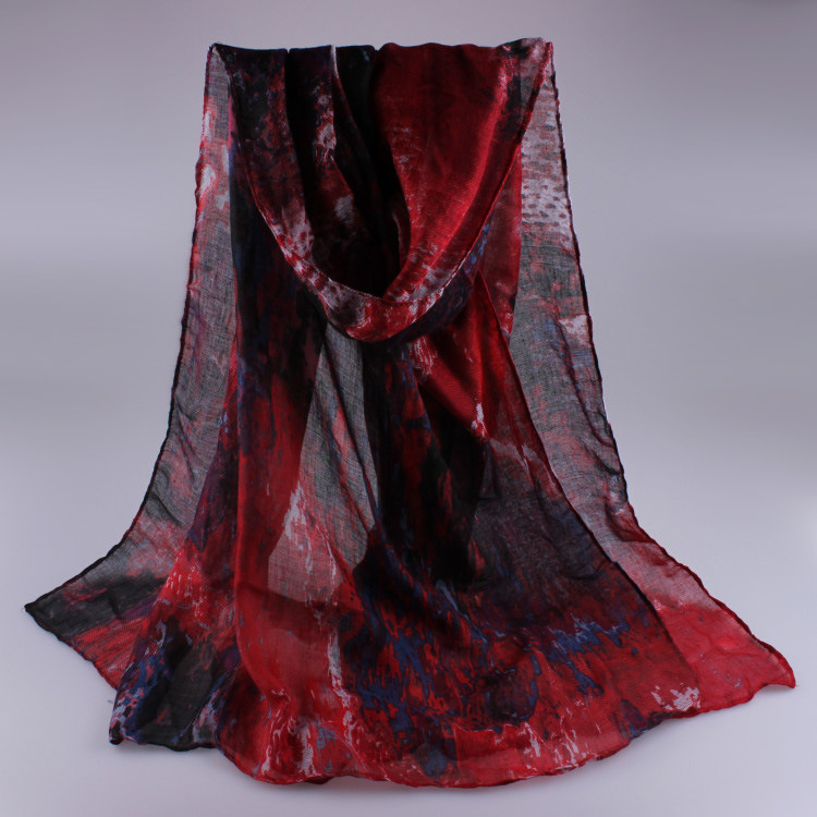 Wholesale polyester cotton scarf
