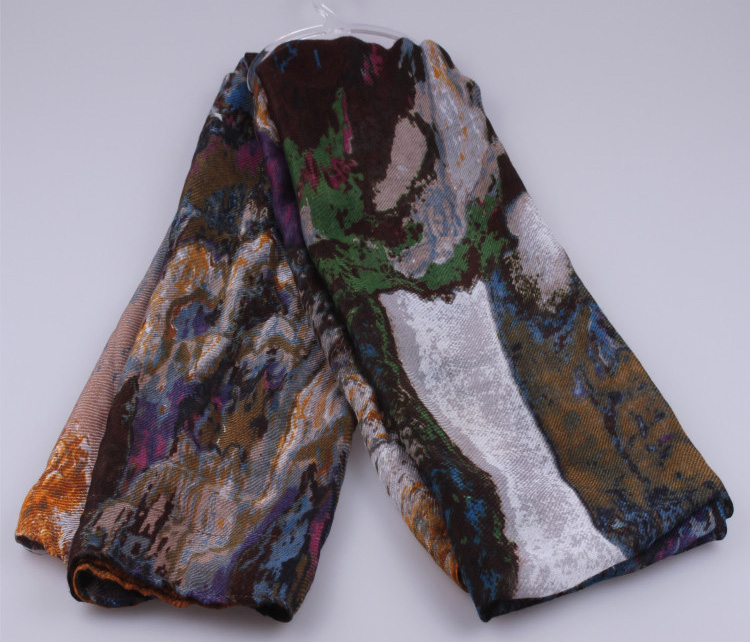 Wholesale polyester cotton scarf