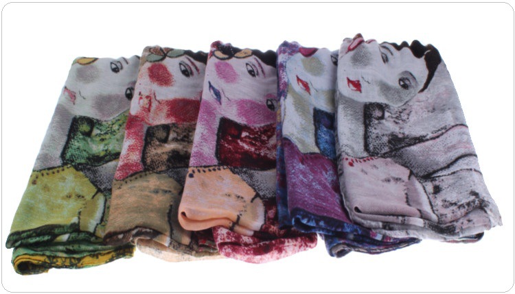 Women silk cotton scarf wholesale