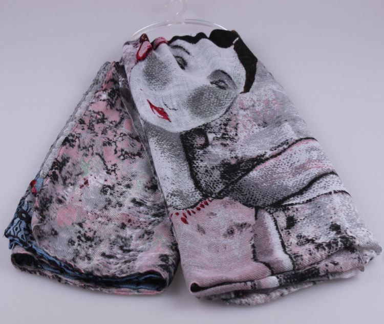 Women silk cotton scarf wholesale