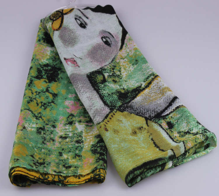 Women silk cotton scarf wholesale