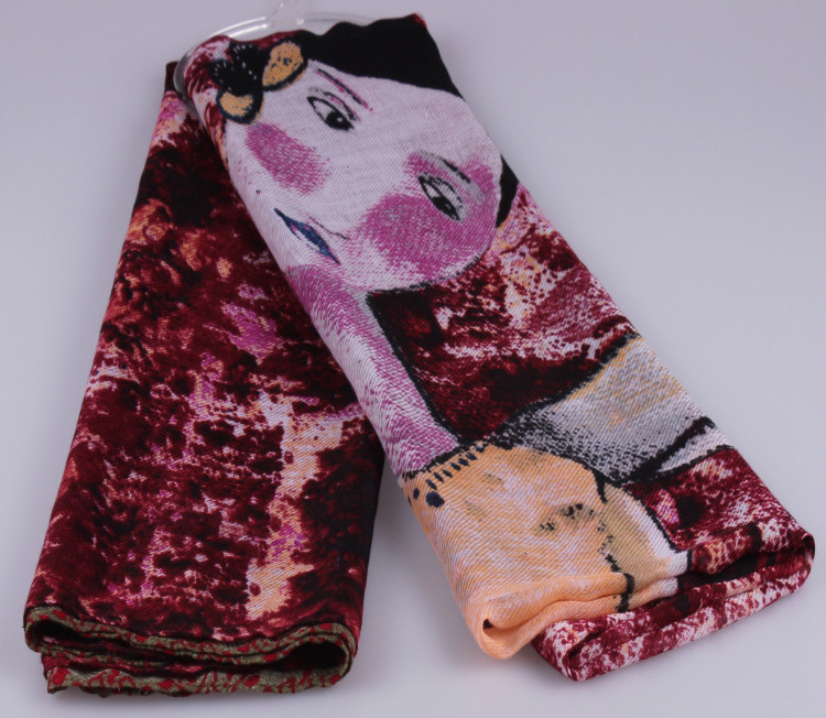 Women silk cotton scarf wholesale