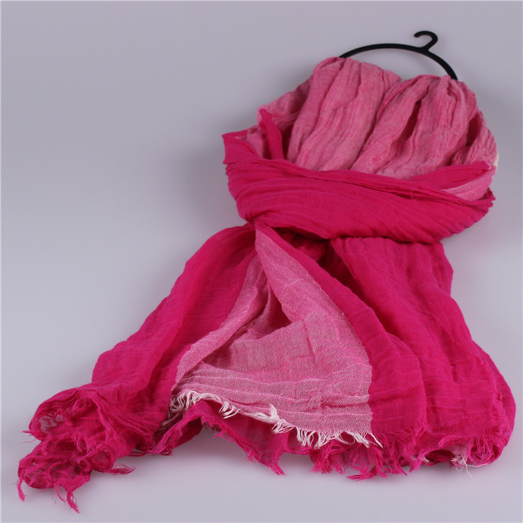 Wholesale cotton and silk scarf