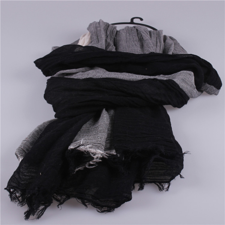 Wholesale cotton and silk scarf