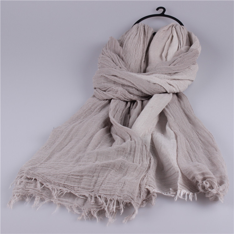 Wholesale cotton and silk scarf