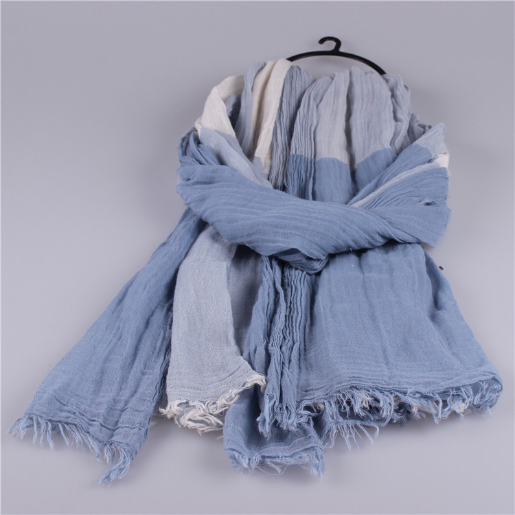 Wholesale cotton and silk scarf