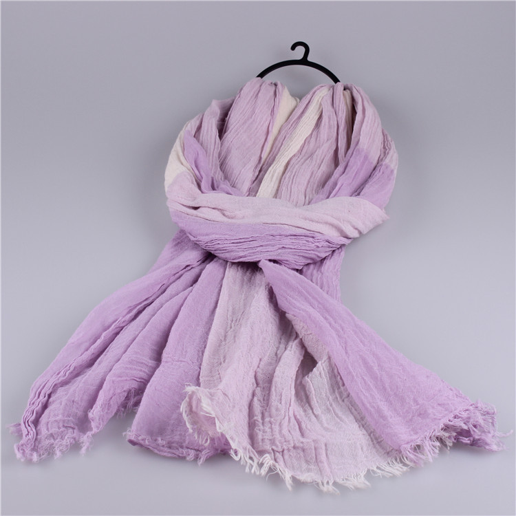Wholesale cotton and silk scarf