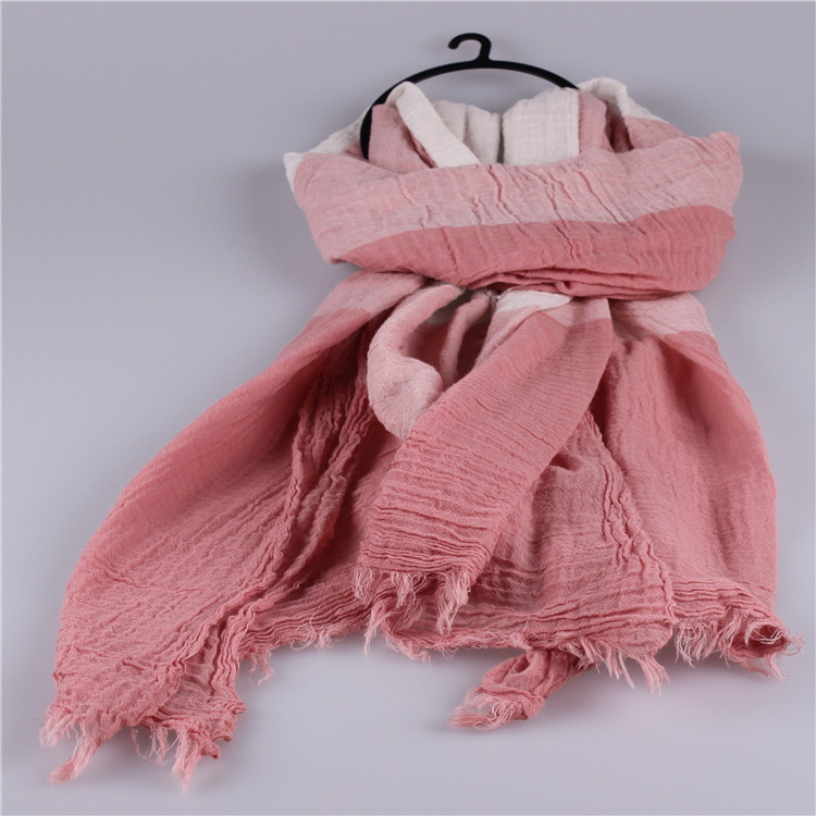 Wholesale cotton and silk scarf