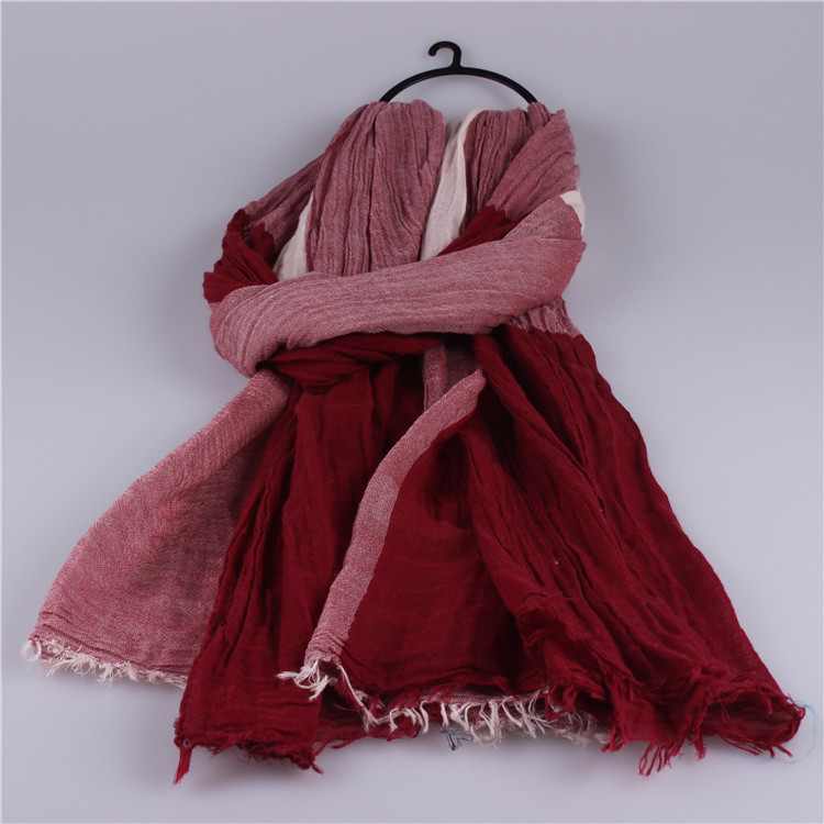 Wholesale cotton and silk scarf