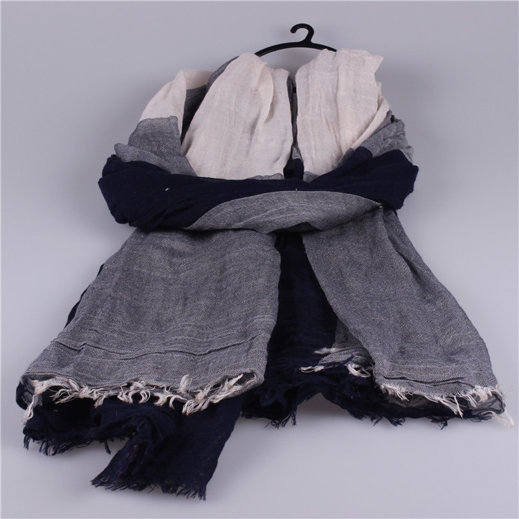 Wholesale cotton and silk scarf