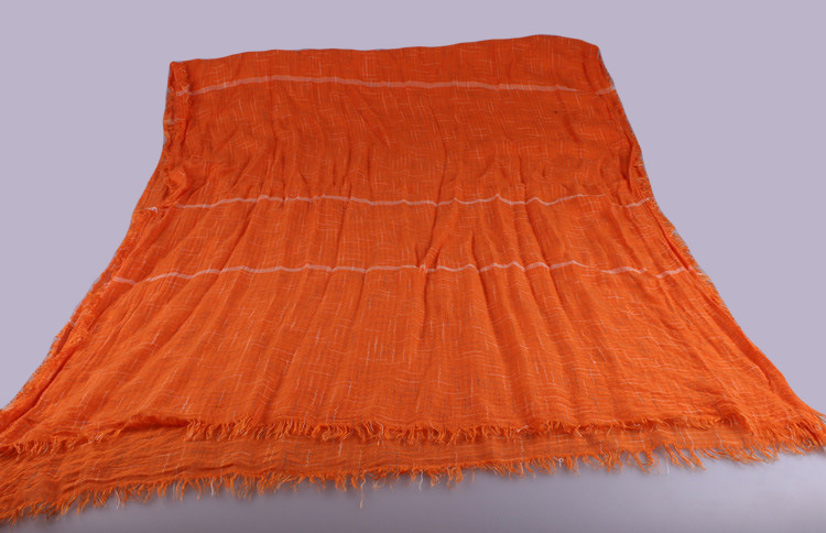 Wholesale fringed cotton scarf