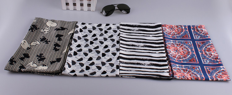 Wholesale striped silk scarf