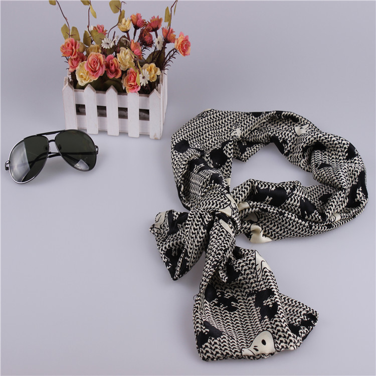 Wholesale striped silk scarf